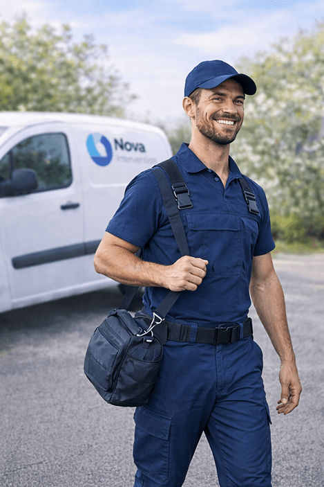 Un artisan certifié intervient rapidement chez vous